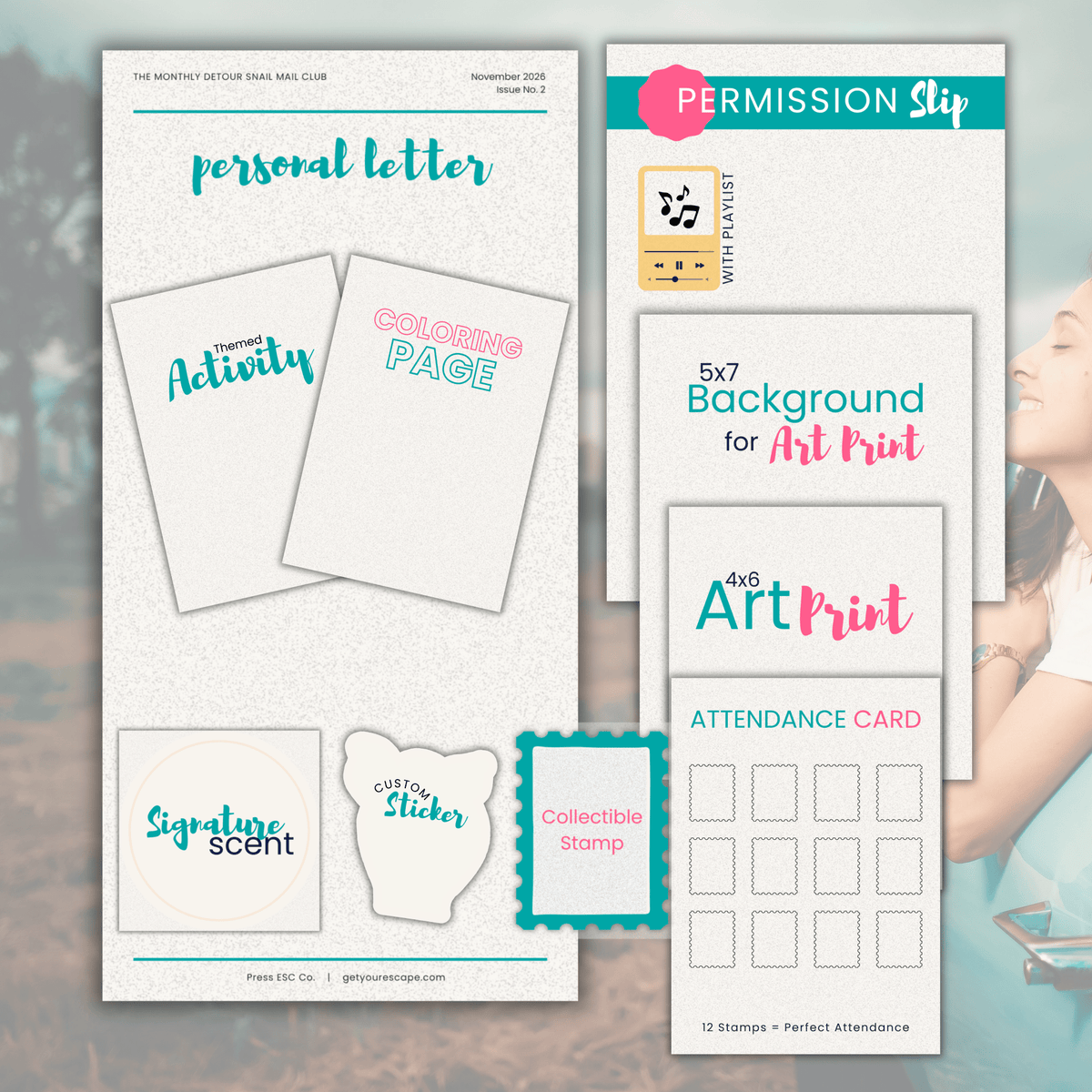 The Monthly Detour Snail Mail Club (US) - Press ESC Co